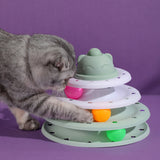 La torre del juguete del gato de 3/4 niveles sigue la inteligencia interactiva del gato de los juguetes del gato