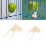 Tenedor de fruta para pájaros y loros, suministros de plástico para mascotas, alimentación, 4 Uds.