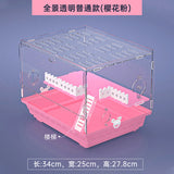 Transparent Hamster Cage Acrylic Cage Small Animal Hedgehogs Rabbit