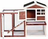 Gallinero de madera al aire libre de la casa del conejo de la casa de madera del conejo con la ventilación