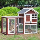 Gallinero de madera al aire libre de la casa del conejo de la casa de madera del conejo con la ventilación